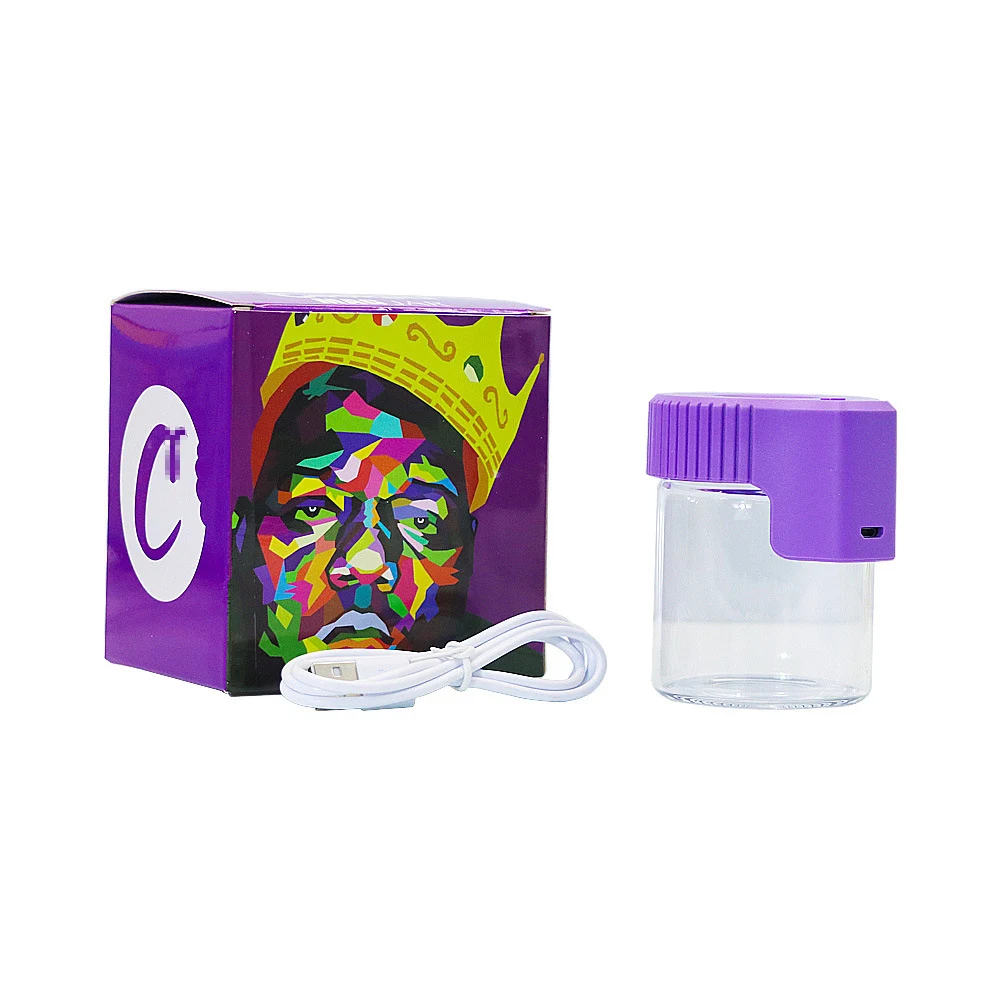 Custom Rechargeable LED Light Weed Stash Storage Jar Airtight Glass Container For Weed
Custom Rechargeable LED Light Weed Stash Storage Jar Airtight Glass Container For Weed