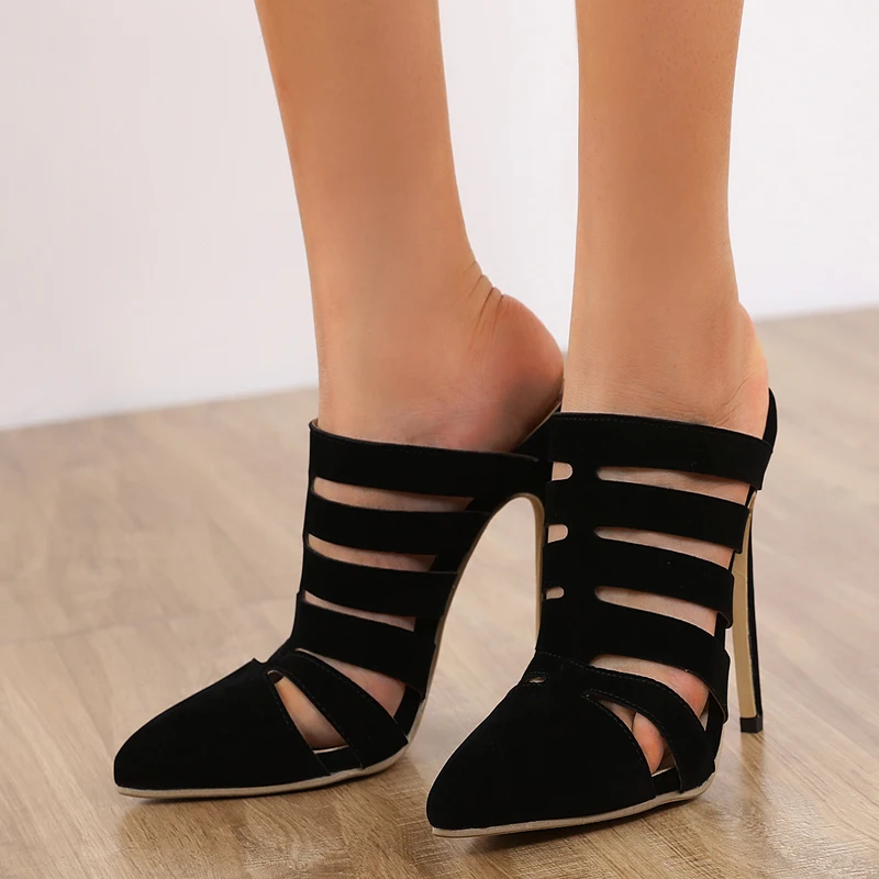 Desig Black Pointed Toe Thin High Heel Women Slippers Night Party Female Sandals Mules Slides Shoes size 35-42
Desig Black Pointed Toe Thin High Heel Women Slippers Night Party Female Sandals Mules Slides Shoes size 35-42