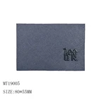 OEM Custom Design Metal Brand Name Logo Leather Label Patches For Clothing