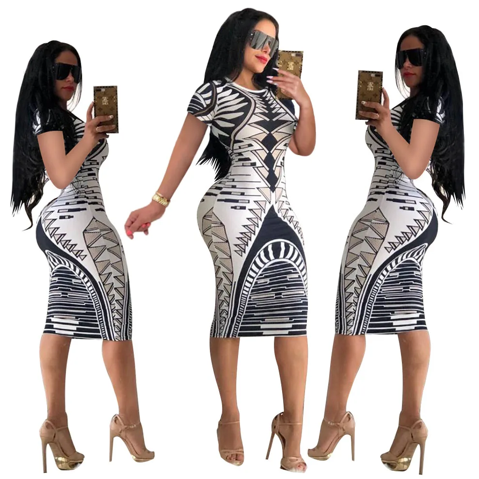 women Sexy Night Club Dress Printing Tight short sleeve Dress lady elegant casual floral pattern sheath midi dresses
women Sexy Night Club Dress Printing Tight short sleeve Dress lady elegant casual floral pattern sheath midi dresses
