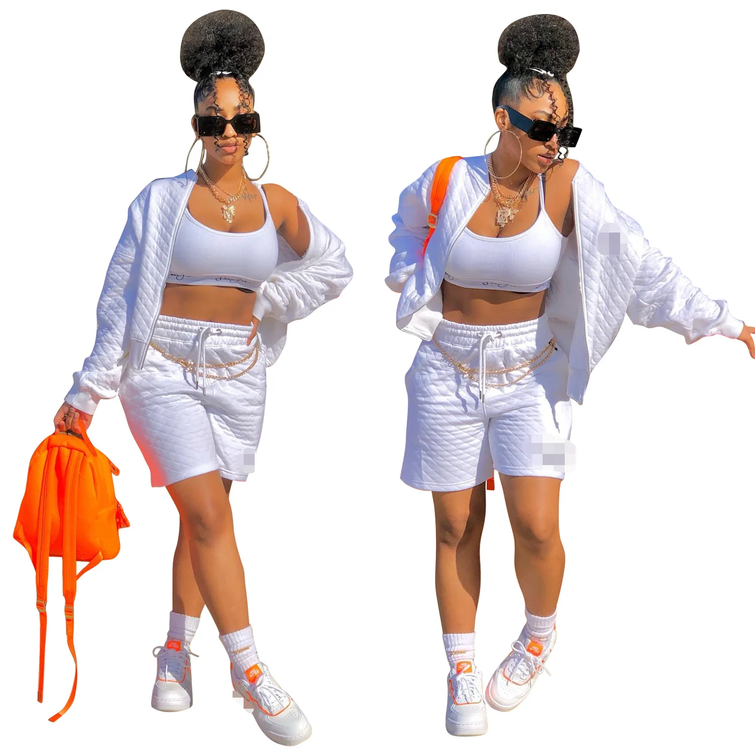 European and American ladies autumn new solid color short sleeved custom made two piece set, Customized color/as show
European and American ladies autumn new solid color short sleeved custom made two piece set, Customized color/as show