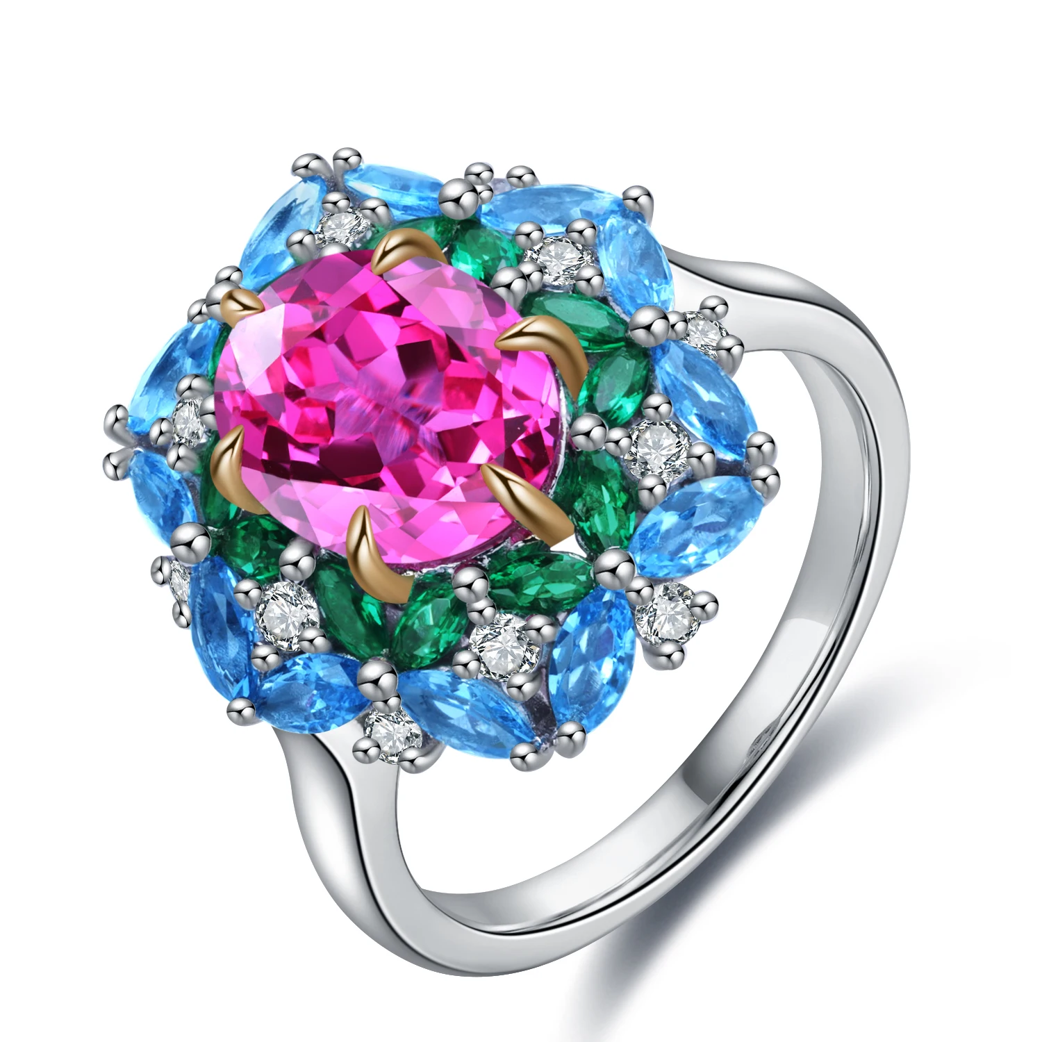 Anster Jewelry Oval shape 3.10ct Lab Created Pink Sapphire Sterling Silver Fashion Style Rings, Pink and blue
Anster Jewelry Oval shape 3.10ct Lab Created Pink Sapphire Sterling Silver Fashion Style Rings, Pink and blue