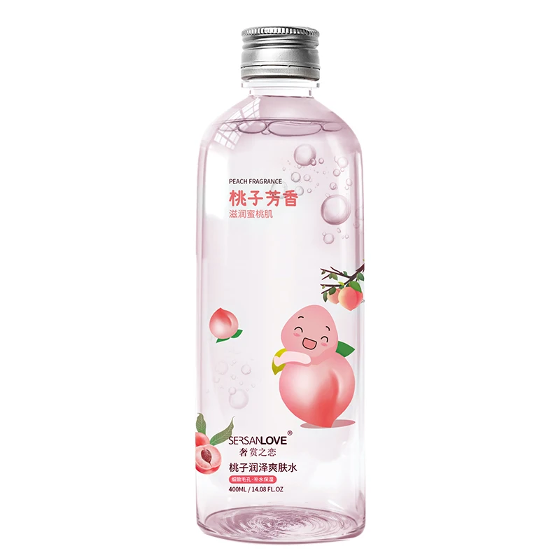 SERSANLOVE Peach Toner Water 400ml Private Label Moisturizing Face Skin Toner moisturize Smoothing Water Toner
SERSANLOVE Peach Toner Water 400ml Private Label Moisturizing Face Skin Toner moisturize Smoothing Water Toner