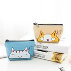 Wallet Coin Custom Canvas Fabric Small Zippered Pouch For Women Cute Printed Mini Change Wallet Key Money Bag Coin Purse