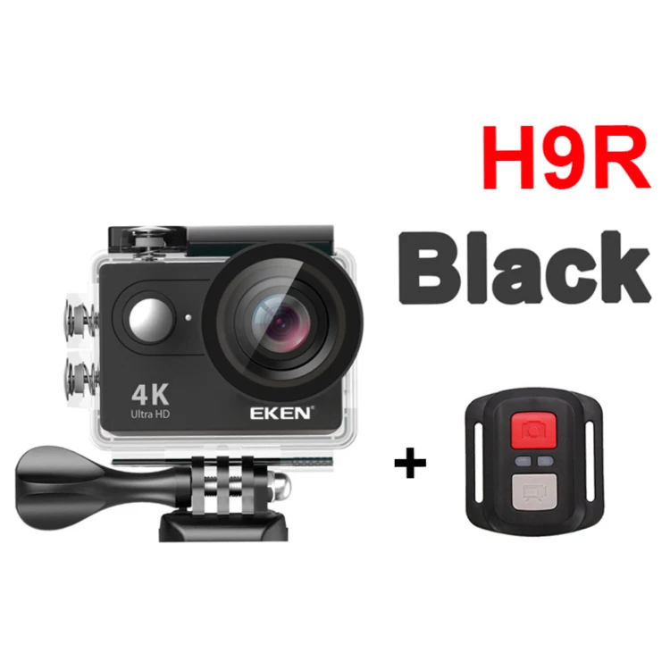 

2021 Mini 2 inch 1080p HD 170 Degree Wide Angle Lens Waterproof 4K Wifi Wireless EKEN H9R Action Camera with Remote Control