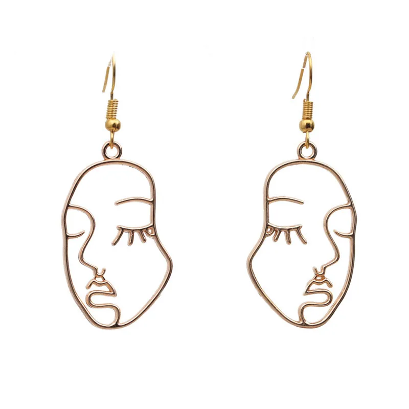 18K Gold Plated Yoga Body Art Face Stud Earrings Vintage Style Real Gold Plated Hollow Face Earrings
18K Gold Plated Yoga Body Art Face Stud Earrings Vintage Style Real Gold Plated Hollow Face Earrings