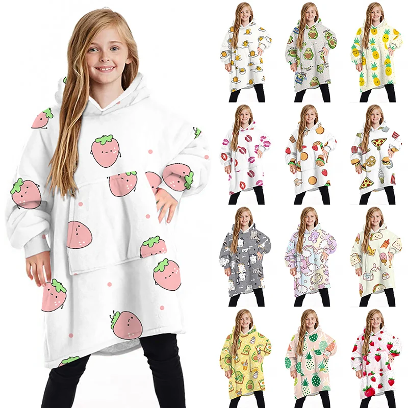 Cheap Cartoon Winter Printed Kids Custom Oversize Hooded Fun Big Wearable Comfy Hoodie Blanket With Sleeve
Cheap Cartoon Winter Printed Kids Custom Oversize Hooded Fun Big Wearable Comfy Hoodie Blanket With Sleeve