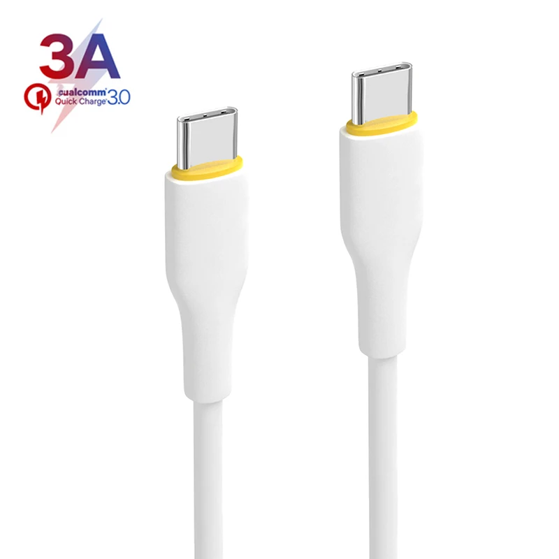 Wholesale 3A fast charger usb c to type C PD fast charging cable for Phone chargecable, White
Wholesale 3A fast charger usb c to type C PD fast charging cable for Phone chargecable, White