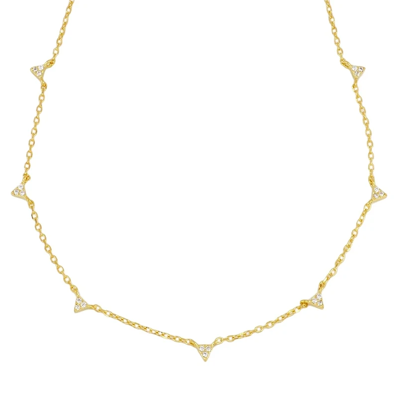 S925 sterling silver INS triangle diamond-studded stacked clavicle chain necklace
S925 sterling silver INS triangle diamond-studded stacked clavicle chain necklace