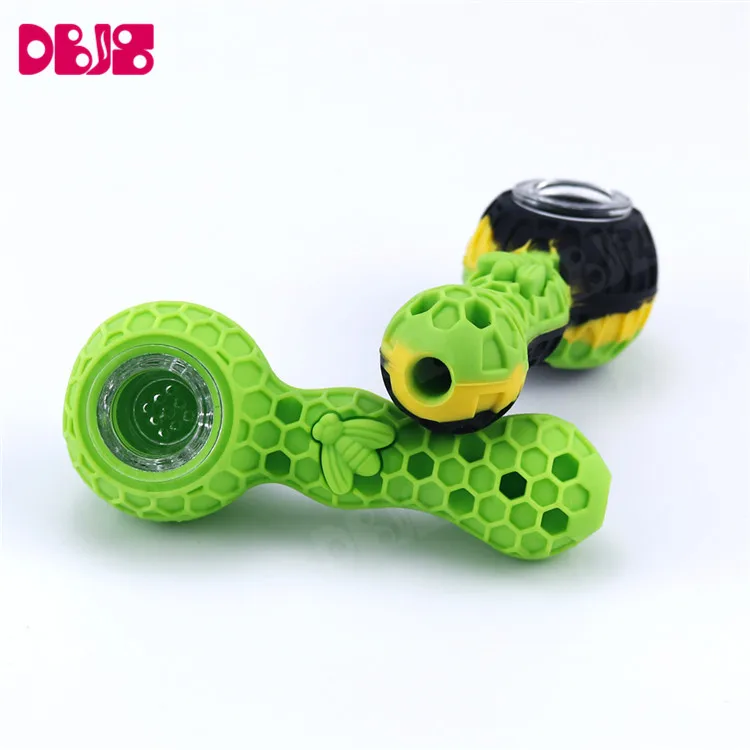 honeycomb tobacco hand pipe mini dabs straw silicone smoking pipe, As picture show
honeycomb tobacco hand pipe mini dabs straw silicone smoking pipe, As picture show