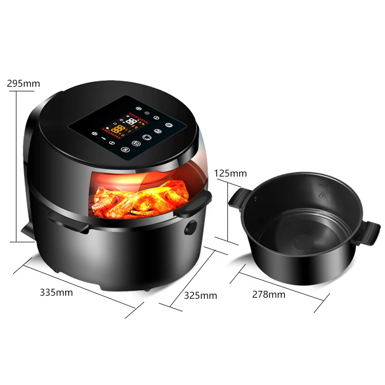 

Large capacity air fryer home visual intelligent automatic multifunctional baked potato fries machine cross-border electric frye