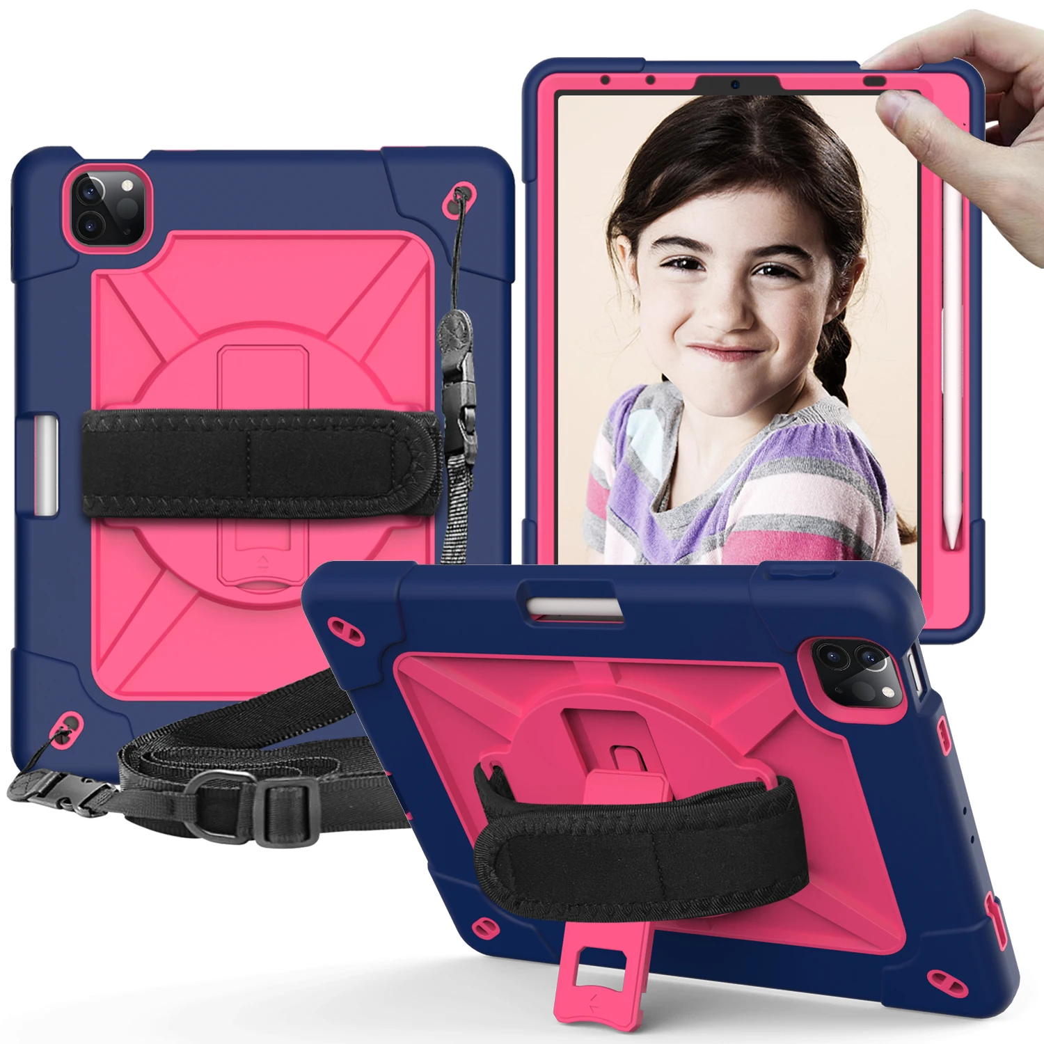 Hand Shoulder Strap Case For iPad Air 4 10.9" 2020 Heavy Duty Robot Armor Kickstand Shockproof Shell With Pencil Holder
Hand Shoulder Strap Case For iPad Air 4 10.9" 2020 Heavy Duty Robot Armor Kickstand Shockproof Shell With Pencil Holder