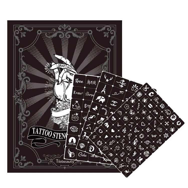 tattoo stencil booklet A4 size DIY body art henna stencil & glitter stencil OEM is ok, Black
tattoo stencil booklet A4 size DIY body art henna stencil & glitter stencil OEM is ok, Black