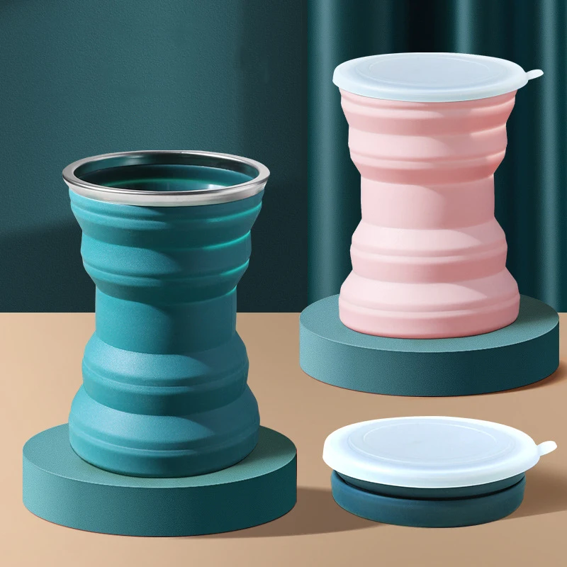 Dropshipping Portable Silicone Folding Water Cup Outdoor Heat Resistant Mug with Lid Collapsible Drinking Cups for Camping 
Dropshipping Portable Silicone Folding Water Cup Outdoor Heat Resistant Mug with Lid Collapsible Drinking Cups for Camping