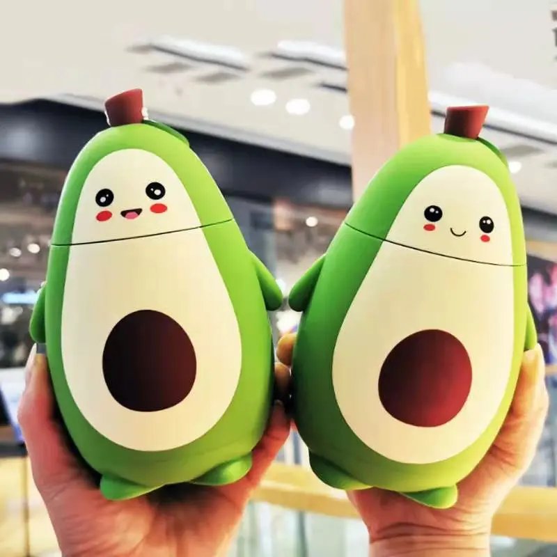 Cute cartoon avocado double wall insulated stainless steel water bottle for kids, Customized color
Cute cartoon avocado double wall insulated stainless steel water bottle for kids, Customized color