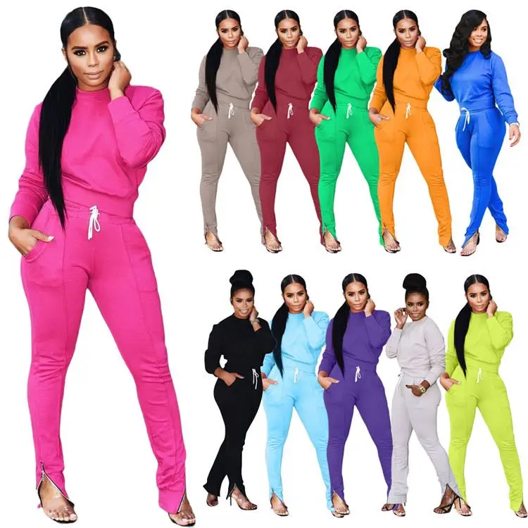 Casual Ladies 2 Pcs Sweat Suit Long Sleeve Tops And Drawstring Pants Autumn Women Two Piece Set, Picture
Casual Ladies 2 Pcs Sweat Suit Long Sleeve Tops And Drawstring Pants Autumn Women Two Piece Set, Picture