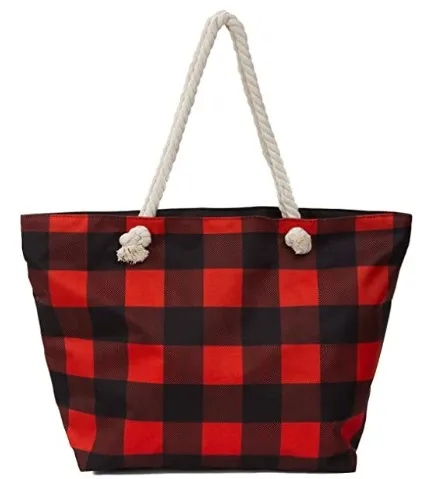 2021 Amazon Leisure Large Beach Buffalo Canvas Beach Tote Bag Top Zipper Plaid Bags Women, 2 colors or customized
2021 Amazon Leisure Large Beach Buffalo Canvas Beach Tote Bag Top Zipper Plaid Bags Women, 2 colors or customized