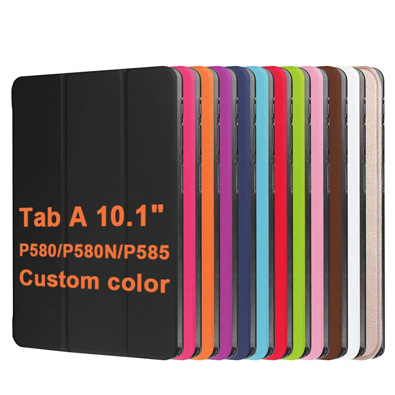 Three fold Leather PU Shockproof Tablet Cover Case For Samsung Galaxy Tab A 10.1 inch P580 P580N P585 2016
Three fold Leather PU Shockproof Tablet Cover Case For Samsung Galaxy Tab A 10.1 inch P580 P580N P585 2016
