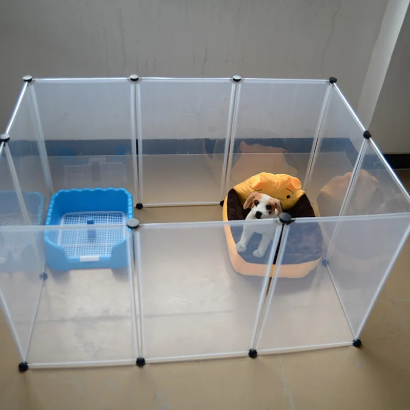 Transparent Pet Bed House Plastic Dog Fence Diy Multi-functional Kennel For Dogs Cats Practical Home
Transparent Pet Bed House Plastic Dog Fence Diy Multi-functional Kennel For Dogs Cats Practical Home