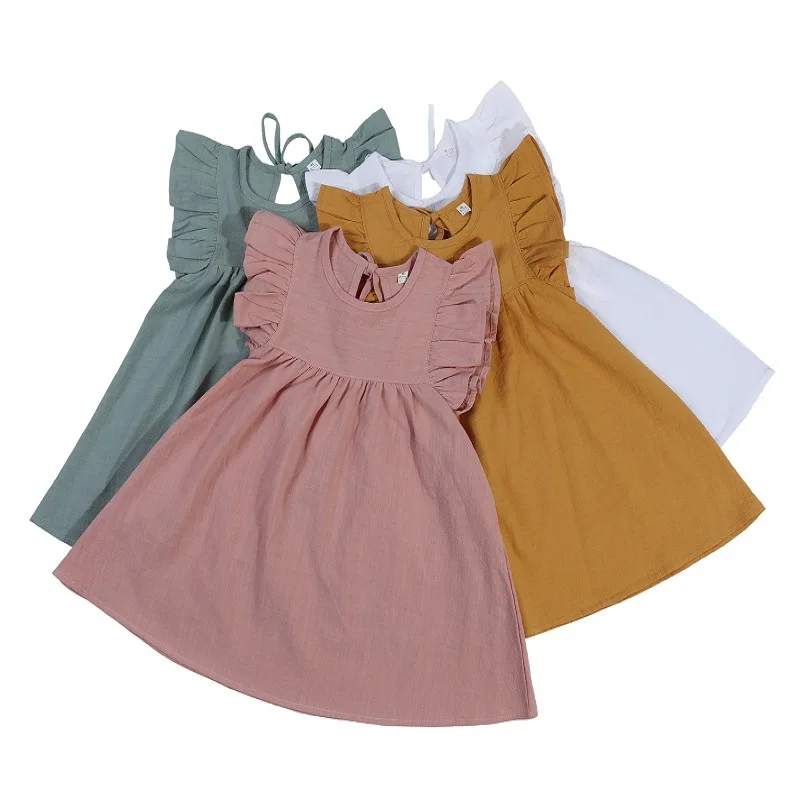 Linen Cotton Beauty dress for baby girl summer 2019 Hot Style toddler flutter dress kids clothes girls children Solid Midi Dress, White yellow green pink
Linen Cotton Beauty dress for baby girl summer 2019 Hot Style toddler flutter dress kids clothes girls children Solid Midi Dress, White yellow green pink