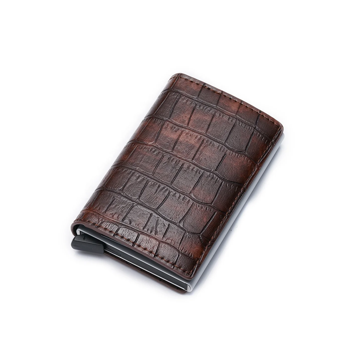 Anti ID Credit Card Holder Rfid Blocking Wallet Leather Card holder Security Aluminum Metal Purse Credit Card Holder Case, Customized color
Anti ID Credit Card Holder Rfid Blocking Wallet Leather Card holder Security Aluminum Metal Purse Credit Card Holder Case, Customized color