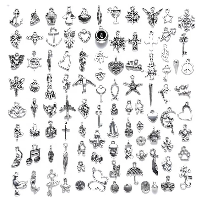 Paso Sico 100pcs/Bag Mixed Silver Small Animals Pendant DIY Nail Art Dangle Charms for Professional Nail Accessories
Paso Sico 100pcs/Bag Mixed Silver Small Animals Pendant DIY Nail Art Dangle Charms for Professional Nail Accessories