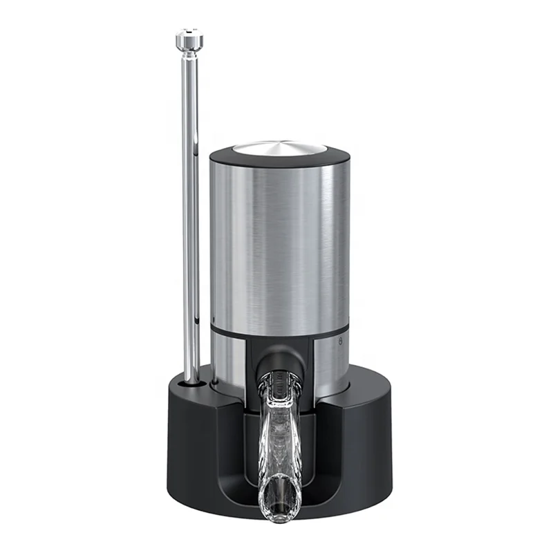 One-Touch Operated Smart Wine Aerator Dispenser Electric Wine Aerator, Silver 
One-Touch Operated Smart Wine Aerator Dispenser Electric Wine Aerator, Silver