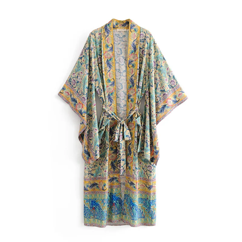 WT8834 Autumn National Bohemian Gown Outwear Women Kimono Open Sashes Slim Waist blouse Outwear Clothing
WT8834 Autumn National Bohemian Gown Outwear Women Kimono Open Sashes Slim Waist blouse Outwear Clothing