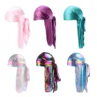 100% polyester shinning bandana durag headwear wholesale cheap durag