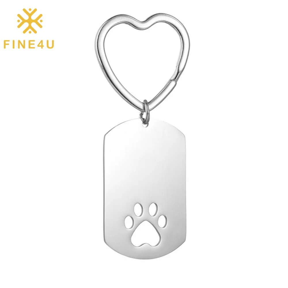 Wholesale Keychain Accessories Jewelry Gift Engraved Dog Tags Hollow Paw Stainless Steel Custom Key Ring
Wholesale Keychain Accessories Jewelry Gift Engraved Dog Tags Hollow Paw Stainless Steel Custom Key Ring