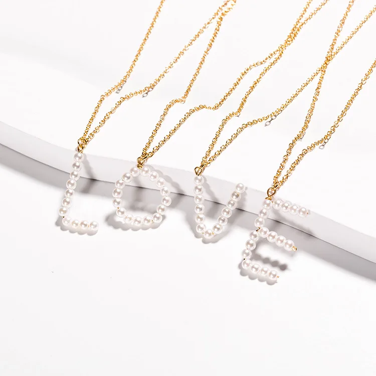 Fashion Natural Freshwater Pearl Letter Pendant Necklace Handmade 26 Initial Letter Pearl Pendant Necklace, Picture color
Fashion Natural Freshwater Pearl Letter Pendant Necklace Handmade 26 Initial Letter Pearl Pendant Necklace, Picture color