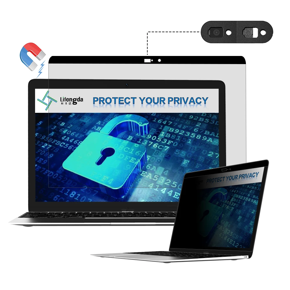 Magnetic privacy screen protector film with webcam for MacBook Pro 13 2016-2019
Magnetic privacy screen protector film with webcam for MacBook Pro 13 2016-2019