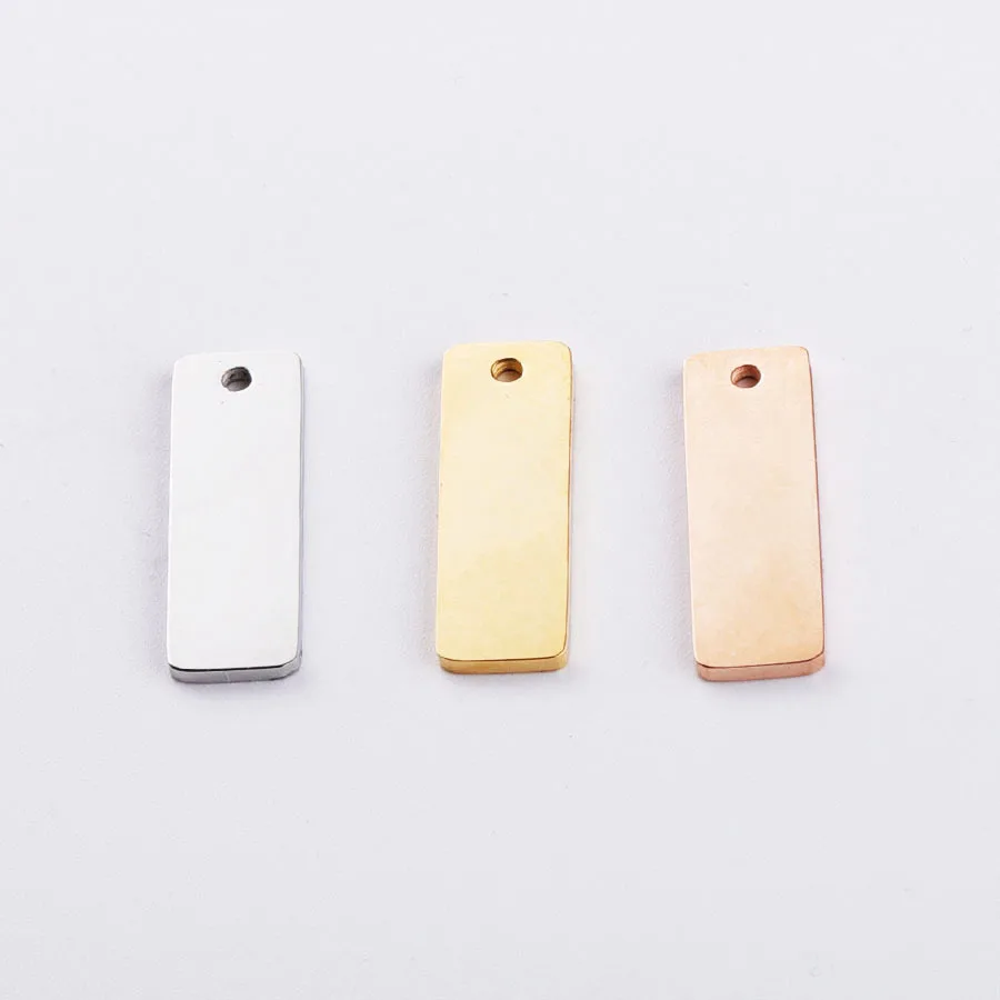 6x18mm Rose Gold Women DIY Making Accessories Stainless Steel Bar Rectangle Shape Jewelry Pendant Charm For Necklace Bracelet, Gold,silver,rose gold
6x18mm Rose Gold Women DIY Making Accessories Stainless Steel Bar Rectangle Shape Jewelry Pendant Charm For Necklace Bracelet, Gold,silver,rose gold