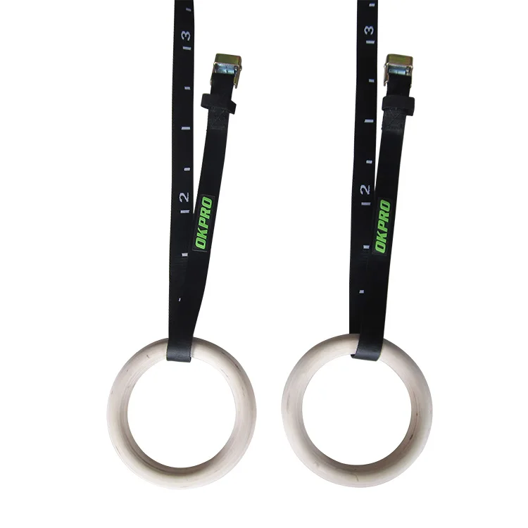 Adjustable Strap Core Strength Exercise Gymnastic Wooden Gym Rings, Customized color
Adjustable Strap Core Strength Exercise Gymnastic Wooden Gym Rings, Customized color