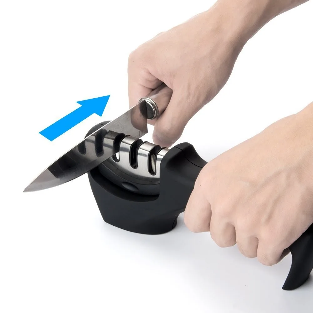 Knife Sharpener Grinder Wholesale Household 3 Stage New 1 CTN Multi-function Handheld Knife Sharpener Kitchen / Promotional Gift
Knife Sharpener Grinder Wholesale Household 3 Stage New 1 CTN Multi-function Handheld Knife Sharpener Kitchen / Promotional Gift