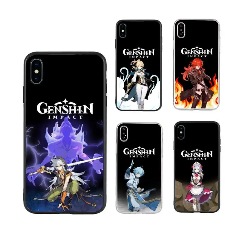 

Genshin Impact Phone Case for iphone 11 12 Mini Pro Max X XS MAX 6 6s 7 8 Plus 5 5S 5SE XR SE2020