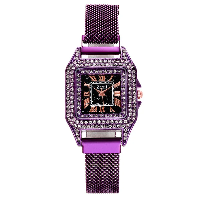 New Design Ladies Ice Diamond square Watch Elegant business Magnetic strap Watch
New Design Ladies Ice Diamond square Watch Elegant business Magnetic strap Watch