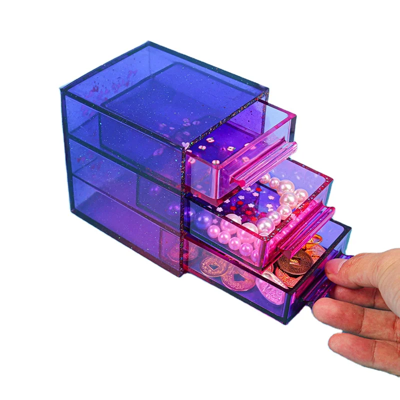 1098 Epoxy drawer storage box silicone mold DIY epoxy resin jewelry storage mold, White
1098 Epoxy drawer storage box silicone mold DIY epoxy resin jewelry storage mold, White