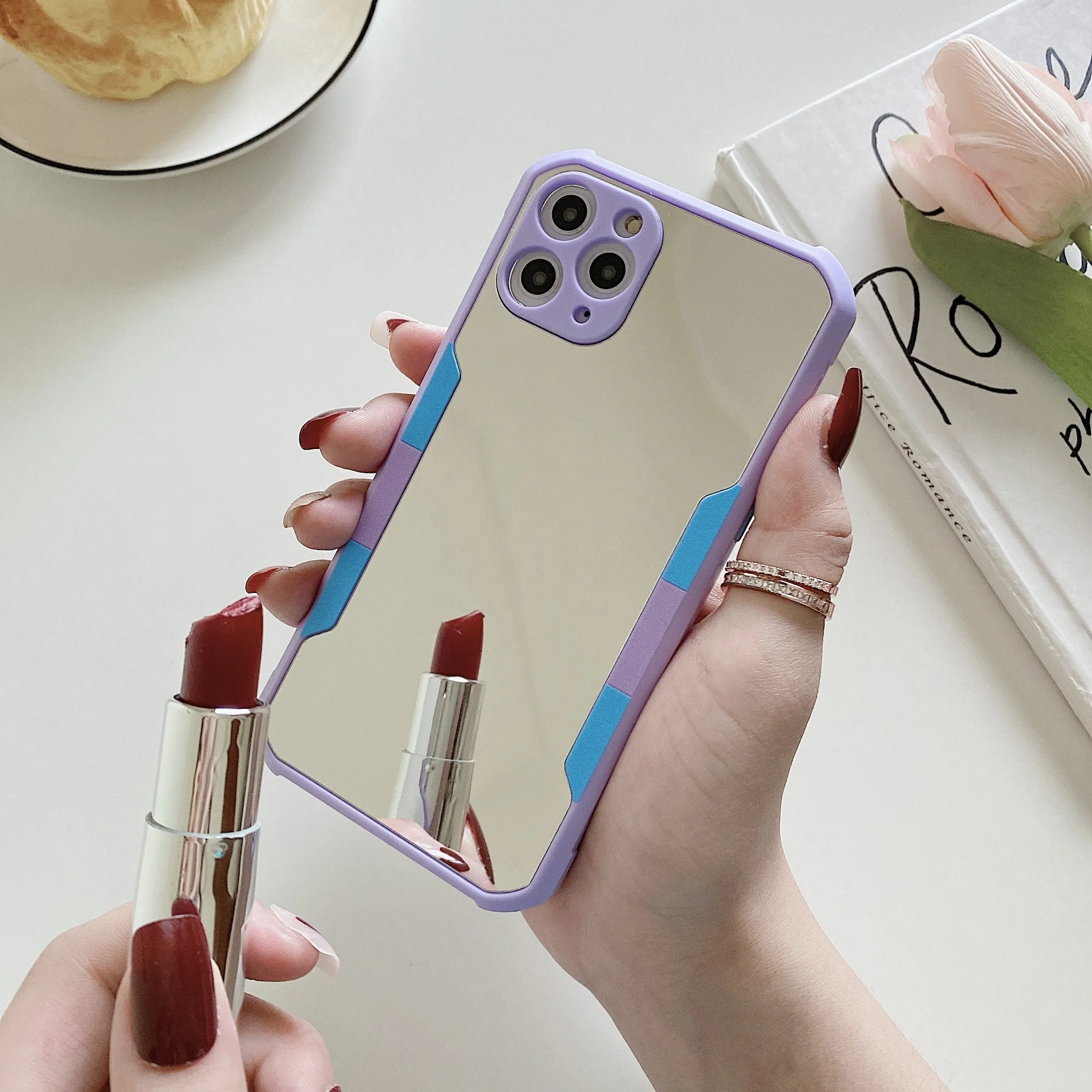 For iPhone 11 12 Mirror Phone Case, Bumper Shockproof TPU PC Phone Cover Mirror Make Up for iPhone 7 8 Plus
For iPhone 11 12 Mirror Phone Case, Bumper Shockproof TPU PC Phone Cover Mirror Make Up for iPhone 7 8 Plus