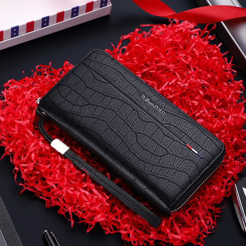 WILLIAMPOLO Wallet Men's Long Leather Anti-theft Swipe Bag Large Capacity Multifunctional Card Holder Wallet Simple Hand Bag
WILLIAMPOLO Wallet Men's Long Leather Anti-theft Swipe Bag Large Capacity Multifunctional Card Holder Wallet Simple Hand Bag