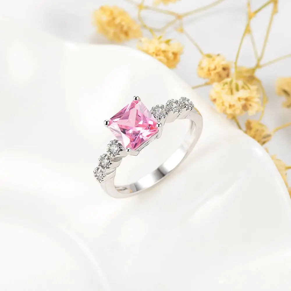 Seven A SAR7478 Classic Square shape jewelry ring Rhodium plated cubic zircon pink stone ring for women
Seven A SAR7478 Classic Square shape jewelry ring Rhodium plated cubic zircon pink stone ring for women
