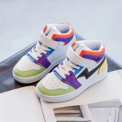 2020 New Arrival Colorful Breathable High Top Unisex Sneakers Kids Shoes, White/pink/purple/black
2020 New Arrival Colorful Breathable High Top Unisex Sneakers Kids Shoes, White/pink/purple/black