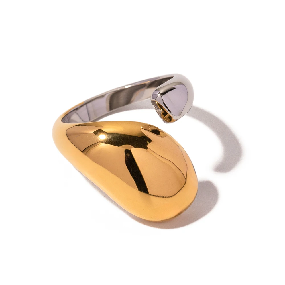 J&D Minimalist Jewelry 18K Gold Plated Rings For Women Stainless Steel Color Matching Chunky Open Rings
J&D Minimalist Jewelry 18K Gold Plated Rings For Women Stainless Steel Color Matching Chunky Open Rings