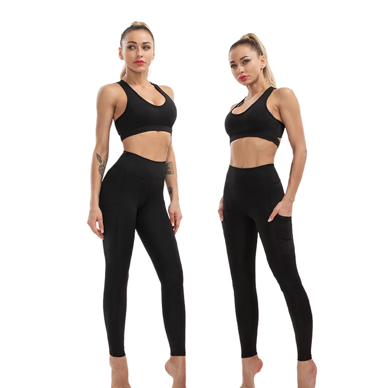 Low moq amazon women fitness wear apparel sports bra and legging suit yoga set, 7 colors
Low moq amazon women fitness wear apparel sports bra and legging suit yoga set, 7 colors