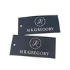 China Garment Jeans Label Maker Eco-friendly Customized Printed Your Own Trademark Recycled Paper Swing Hang Tags