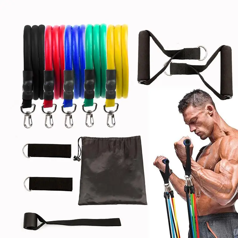 11-piece pull rope fitness exercise resistance band latex tube pedal exerciser body training exercise elastic yoga band
11-piece pull rope fitness exercise resistance band latex tube pedal exerciser body training exercise elastic yoga band