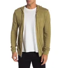 Good Quality Screen Printing Zip Up Athletic Mens Clothing Cardigan Workout Hoodie Custom Logo