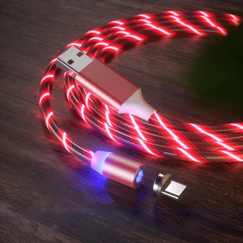Hot selling LED glowing magnetic cable flow luminous phone cable 1M Type c USB charger magnet cable
Hot selling LED glowing magnetic cable flow luminous phone cable 1M Type c USB charger magnet cable