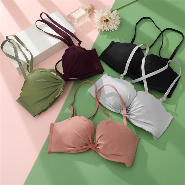FINETOO Amazon Top Seller Best Selling Adjustable Cross Strips Solid Color Sexy Push Up Underwear Bra For Ladies
FINETOO Amazon Top Seller Best Selling Adjustable Cross Strips Solid Color Sexy Push Up Underwear Bra For Ladies