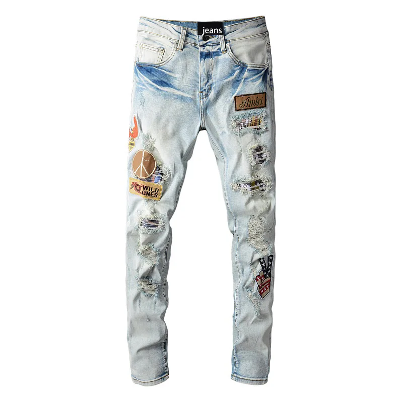 Factory Directly Sell Custom amiry High Street Style Mid Waist damage Jeans men plus size men's jeans
Factory Directly Sell Custom amiry High Street Style Mid Waist damage Jeans men plus size men's jeans